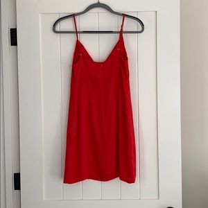 Urban Outfitters Dresses - Urban Outfitters Tie Front Red Slip Dress Urban Outfitters Dresses - Urban Outfitters Tie Front Red Slip Dress